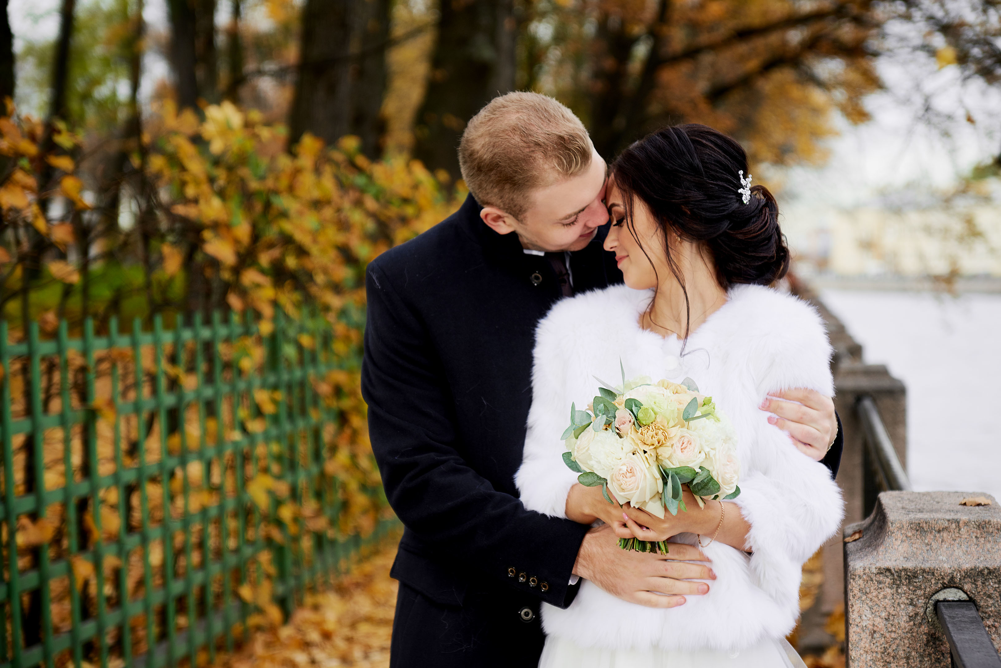Свадьба осенью, свадебный фотограф спб
