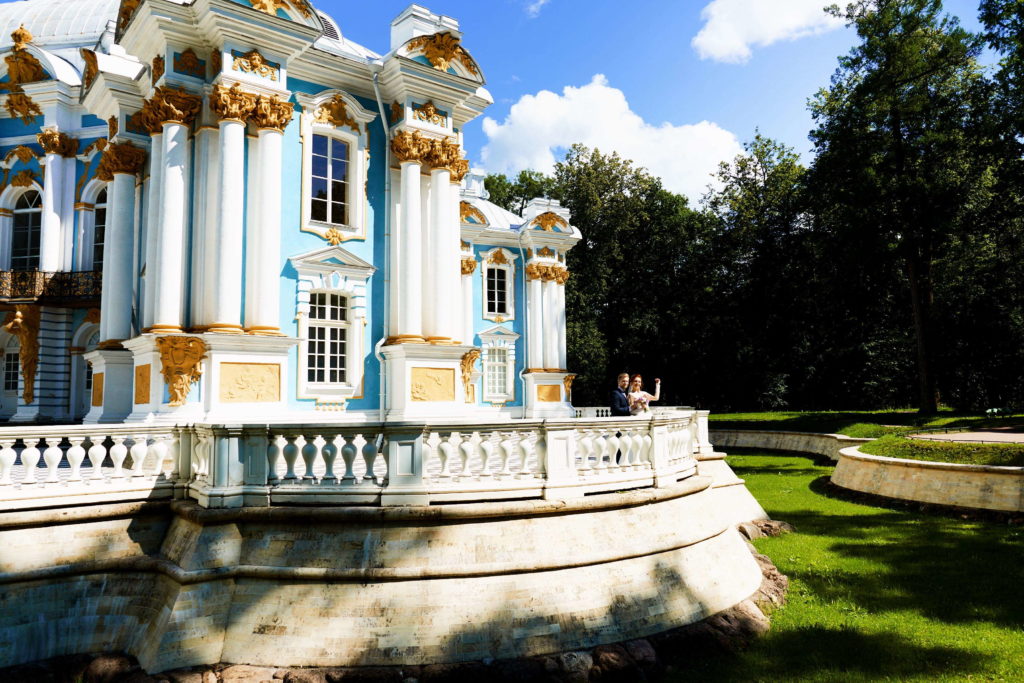 Свадебная фотосессия в Пушкине, в Екатерининском парке