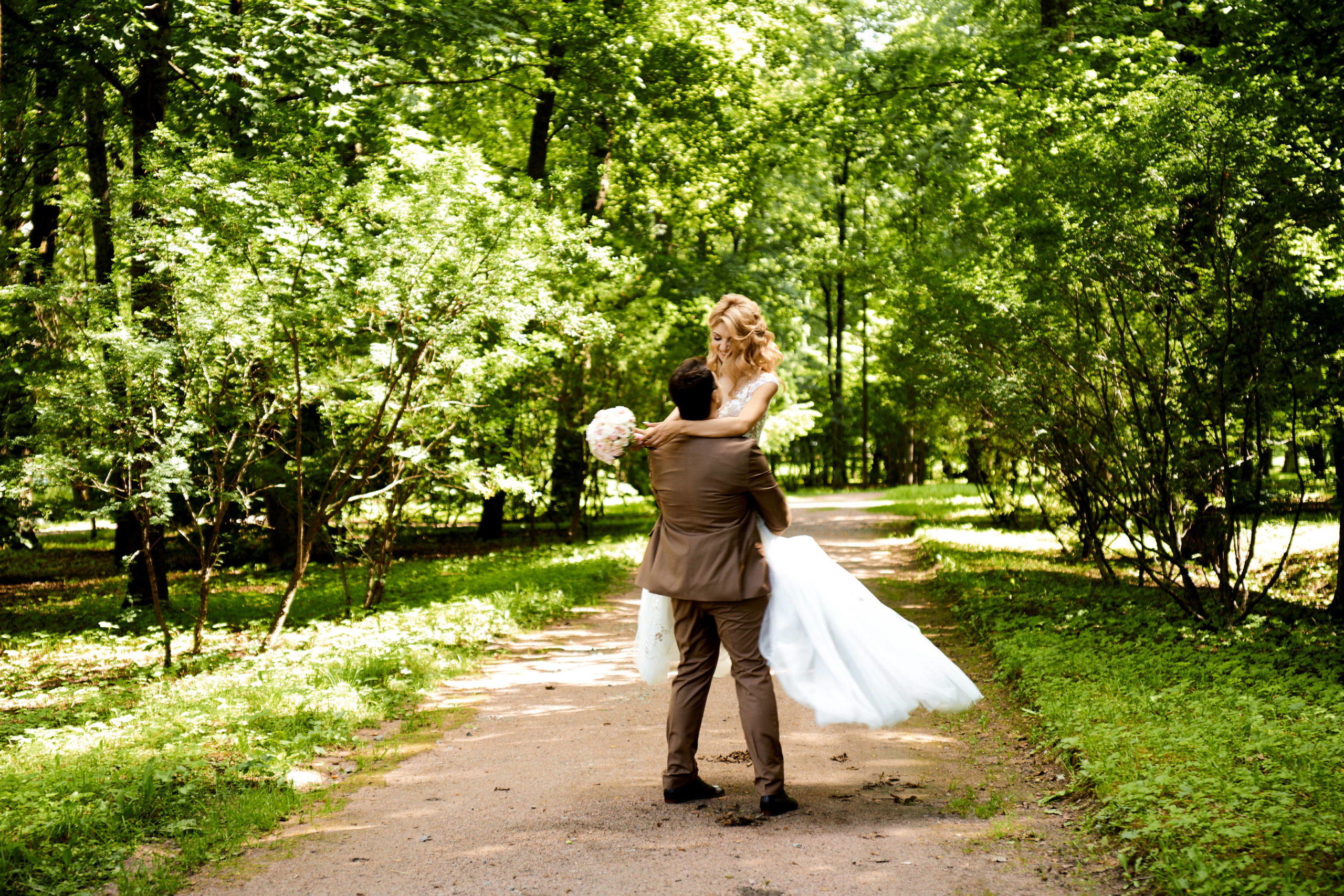 Свадебная фотосессия в Екатерининском парке, в Пушкине